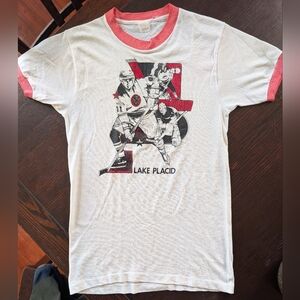 *RARE* Vintage 1980 Winter Olympics Lake Placid Hockey Tee